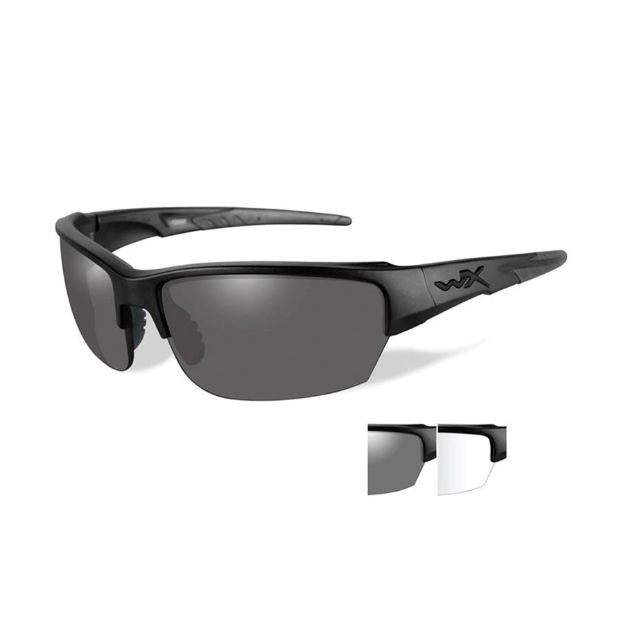 Wiley X Saint Grey and Clear Two Lens w/Matte Black Frame-Tactical Gear UK