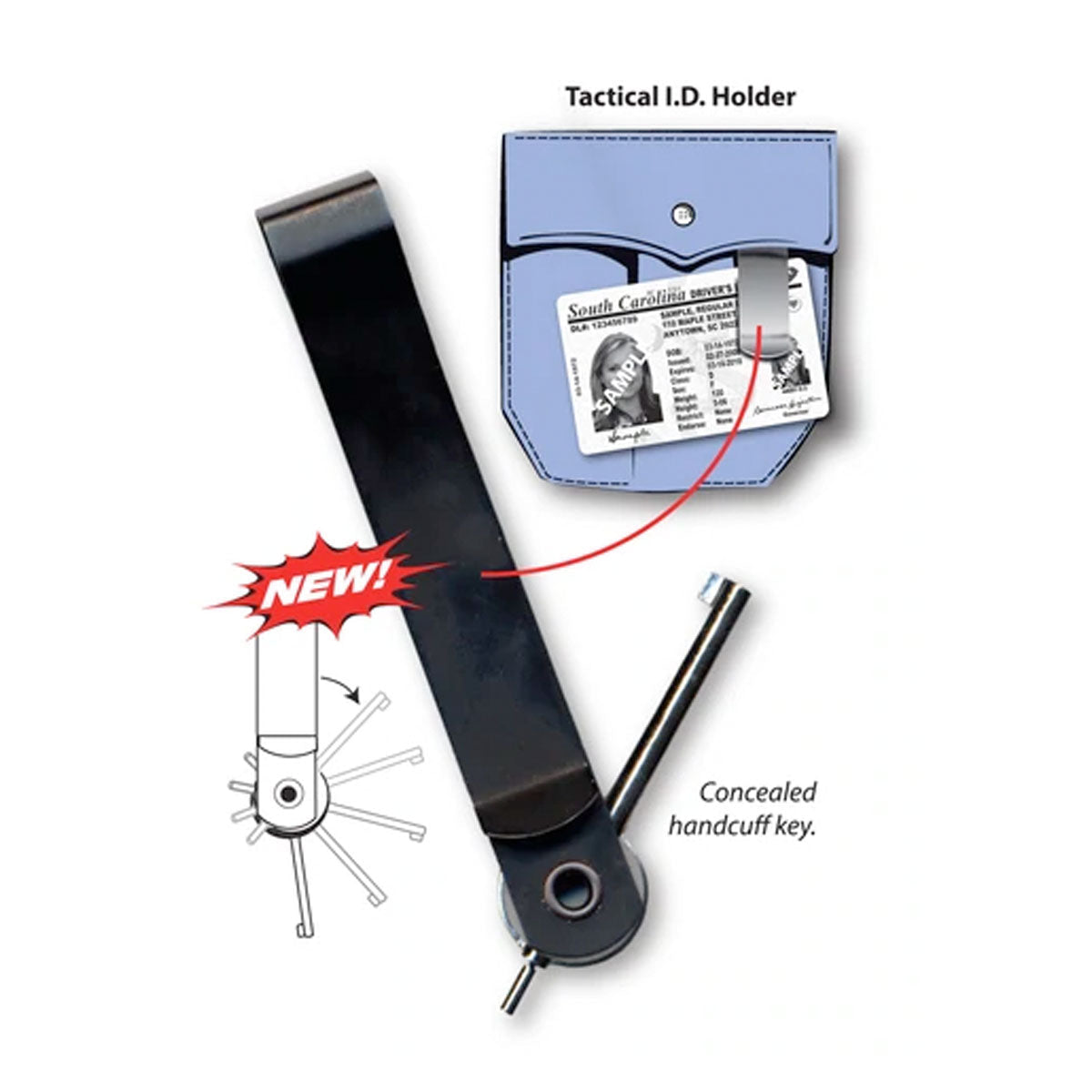 Zak Tool Tactical ID Holder with Cuff Key-Tactical Gear UK