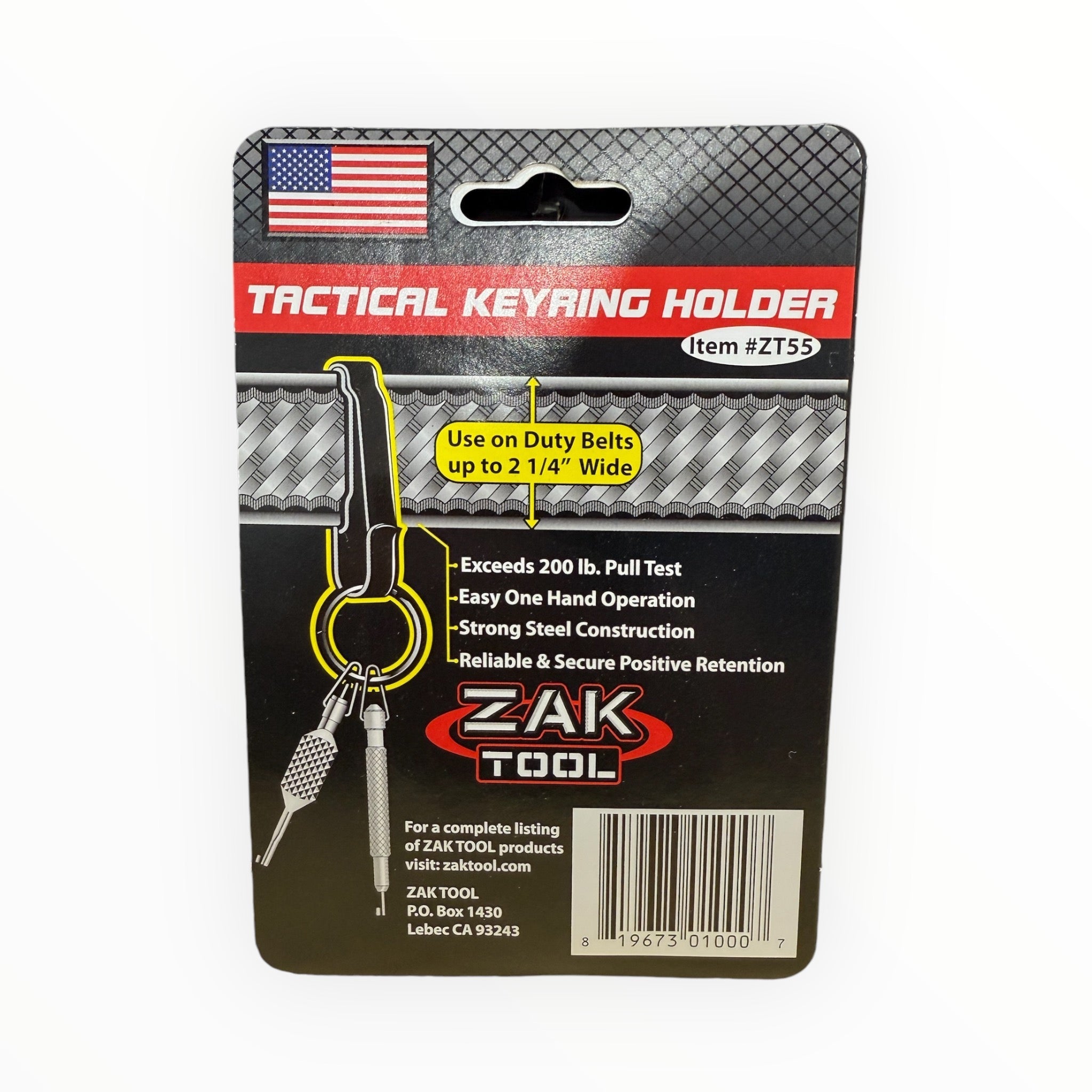 Zak Tool ZT55 Duty Belt Key Ring Holder-Tactical Gear UK