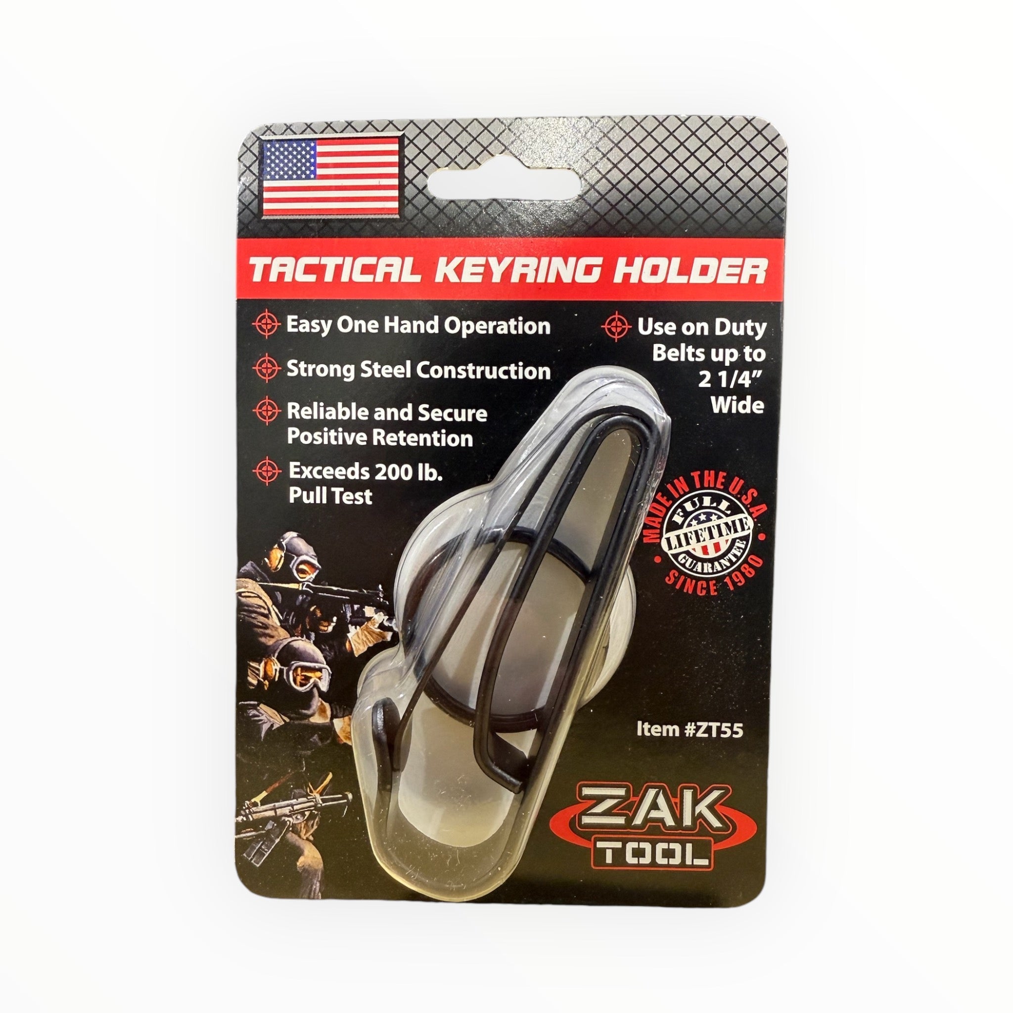 Zak Tool ZT55 Duty Belt Key Ring Holder-Tactical Gear UK
