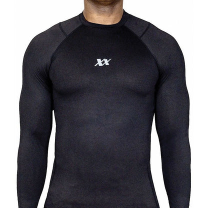 221B Tactical Maxx-Dri Silver Elite Long Sleeve Shirt Black-Tactical Gear UK