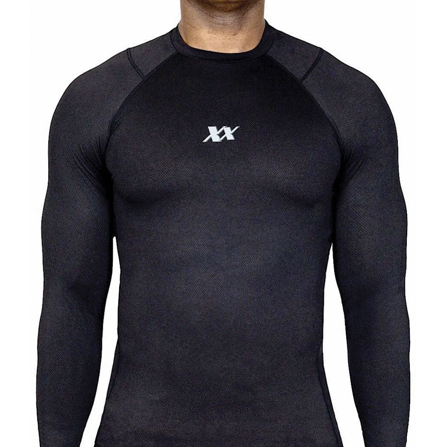 221B Tactical Maxx-Dri Silver Elite Long Sleeve Shirt Black-Tactical Gear UK