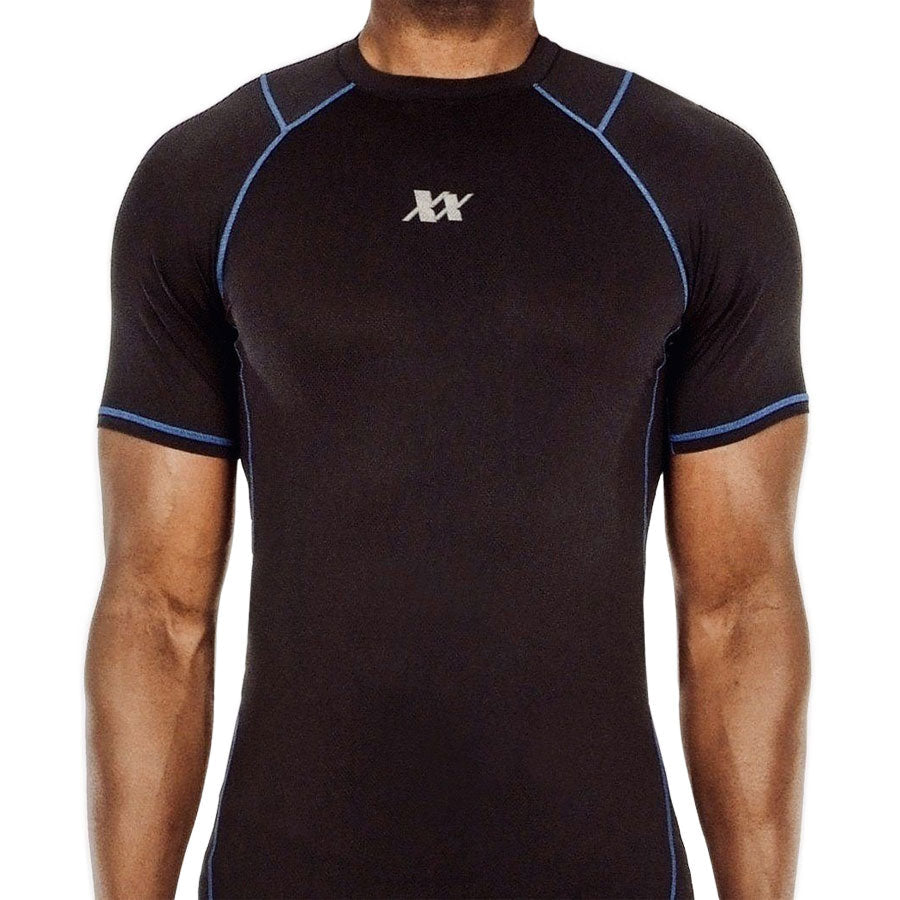 221B Tactical Maxx-Dri Silver Elite T-Shirt Black/Blue-Tactical Gear UK