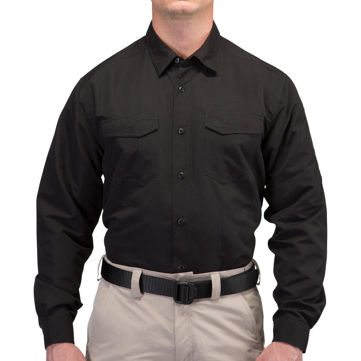 5.11 Fast-Tac TDU Long Sleeve Shirt Black-Tactical Gear UK