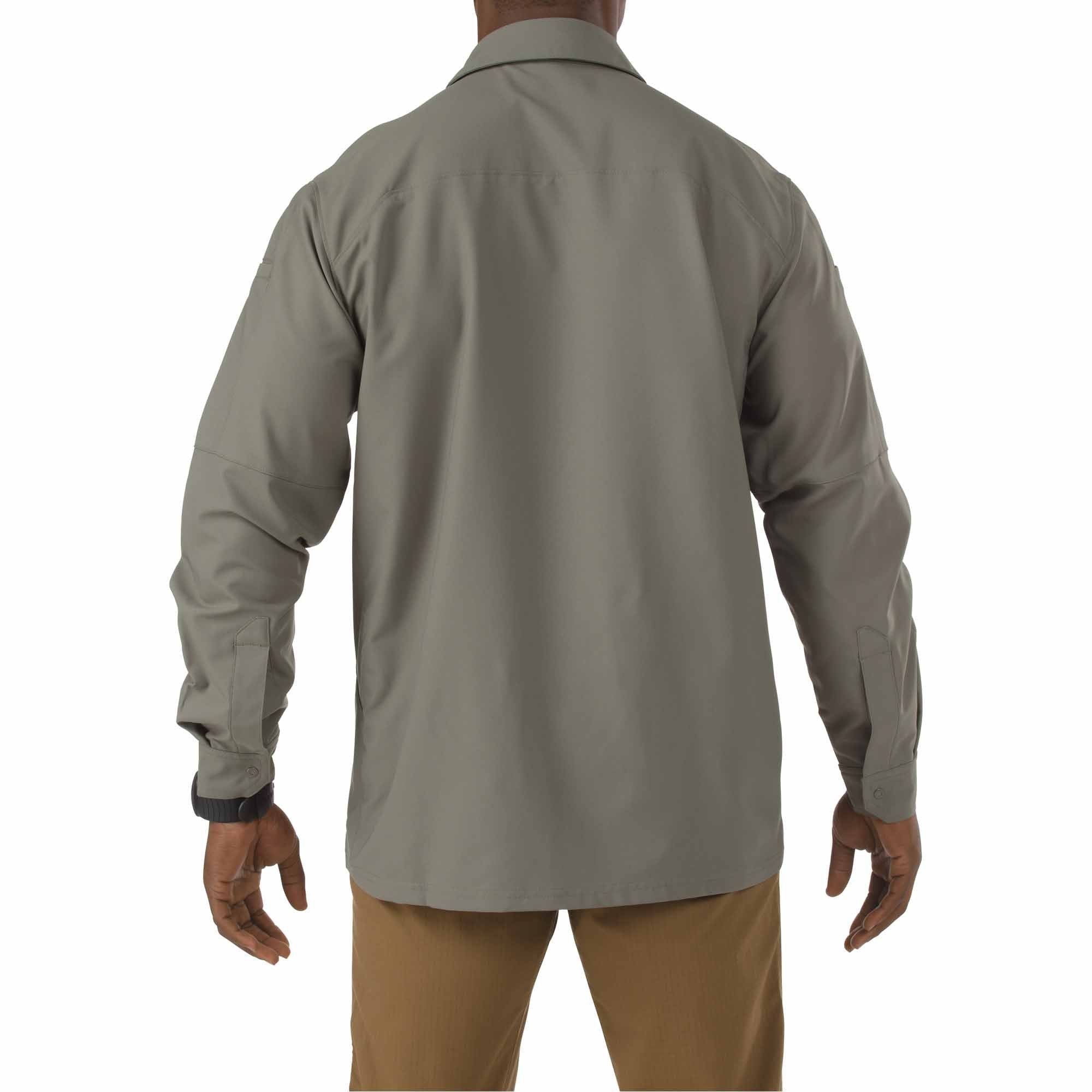 5.11 Freedom Flex Woven Long Sleeve Shirt Sage Green-Tactical Gear UK