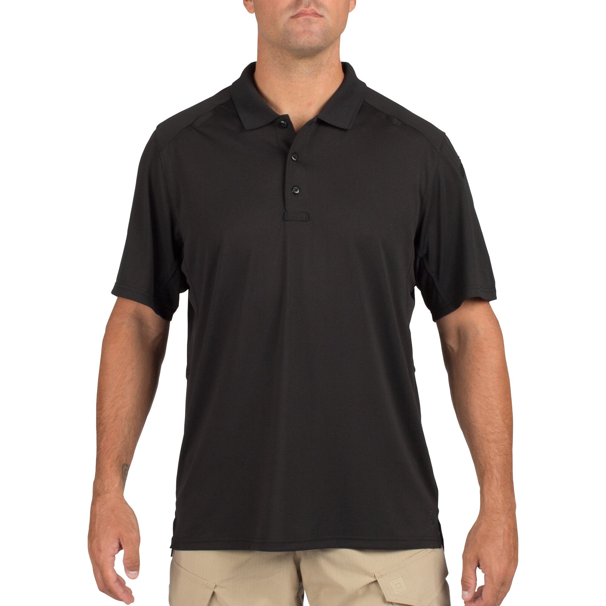 5.11 Helios Short Sleeve Polo Black-Tactical Gear UK