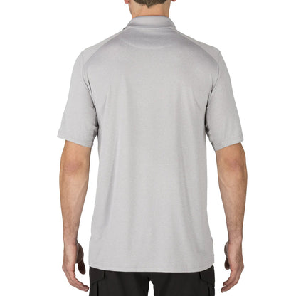 5.11 Helios Short Sleeve Polo Heather Grey-Tactical Gear UK