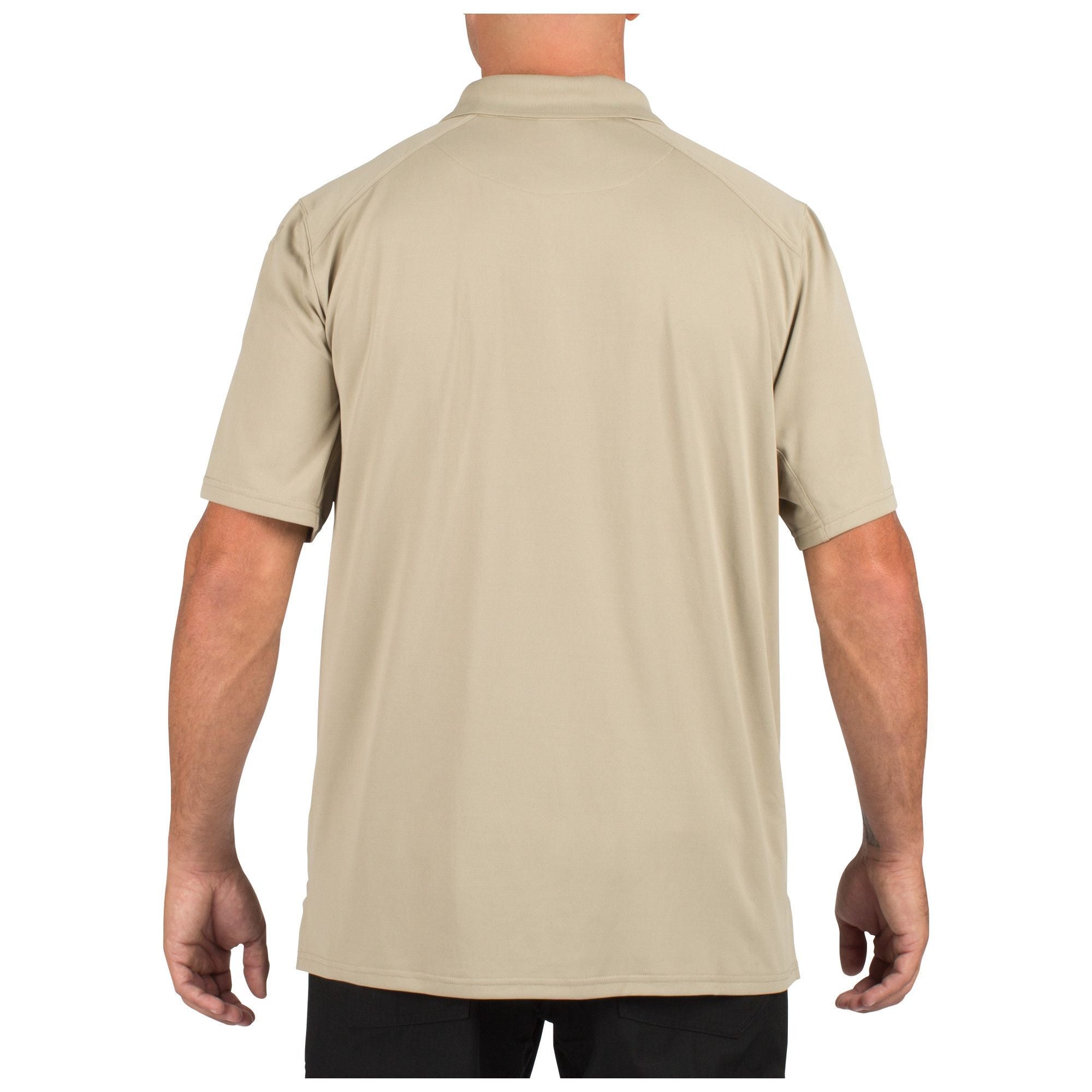 5.11 Helios Short Sleeve Polo Silver Tan-Tactical Gear UK