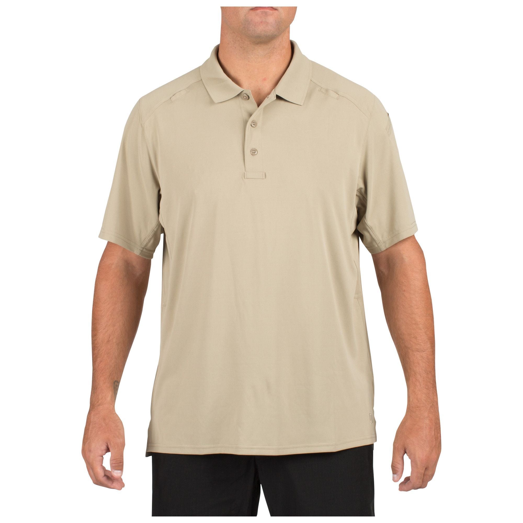 5.11 Helios Short Sleeve Polo Silver Tan-Tactical Gear UK