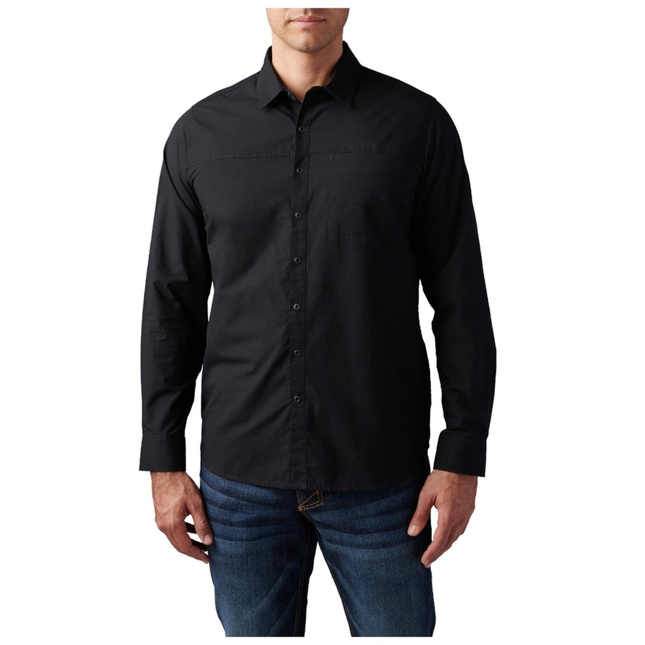 5.11 Igor Solid Long Sleeve Shirt Black-Tactical Gear UK