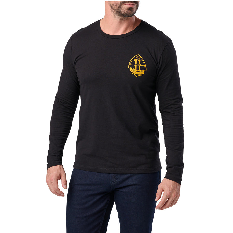 5.11 Tactical Battle Tested Long Sleeve Tee Black-Tactical Gear UK