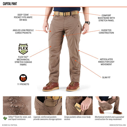 5.11 Tactical Capital Pant Stone-Tactical Gear UK