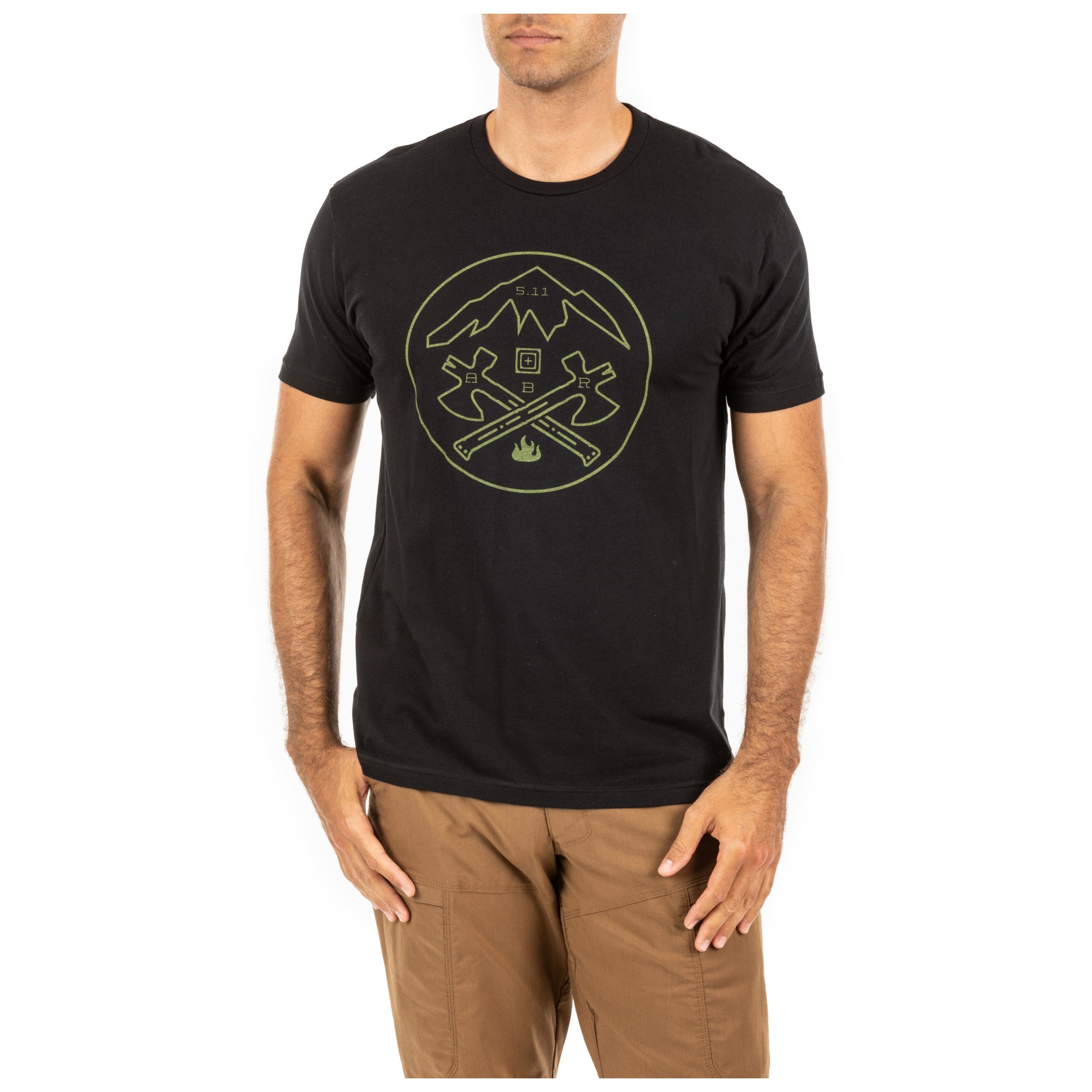 5.11 Tactical Crossed Axe Mountain Tee Black-Tactical Gear UK