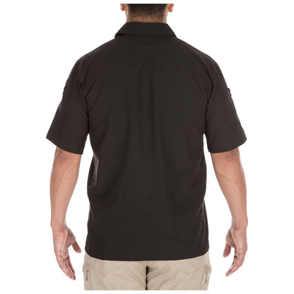 5.11 Tactical Freedom Flex Woven Short Sleeve Shirt Black-Tactical Gear UK
