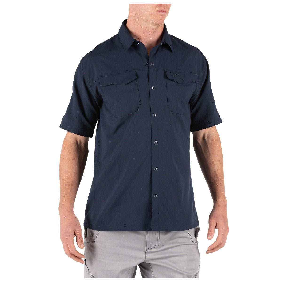 5.11 Tactical Freedom Flex Woven Short Sleeve Shirt Peacoat-Tactical Gear UK