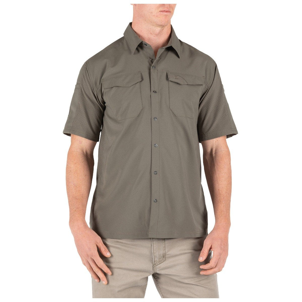 5.11 Tactical Freedom Flex Woven Short Sleeve Shirt Ranger Green-Tactical Gear UK