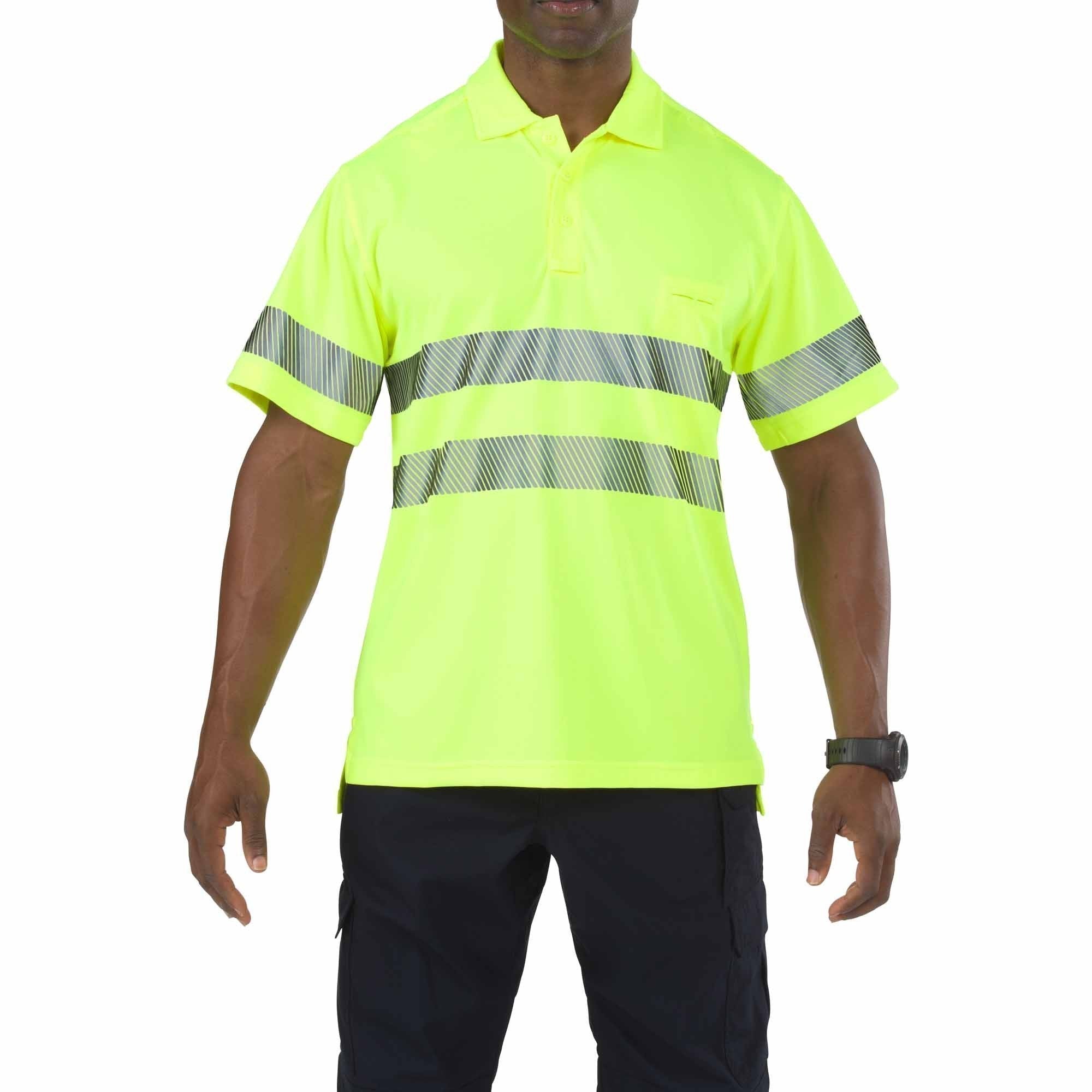 5.11 Tactical High-Visibility Yellow Short Sleeve Polo-Tactical Gear UK