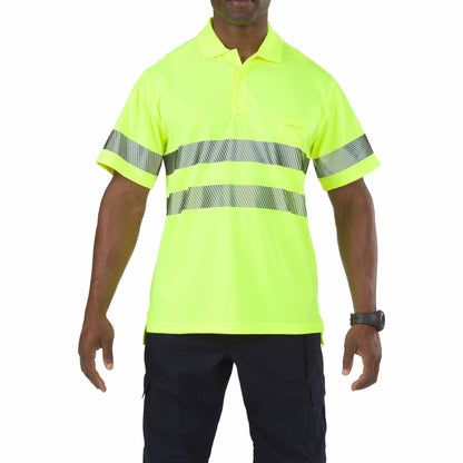 5.11 Tactical High-Visibility Yellow Short Sleeve Polo-Tactical Gear UK