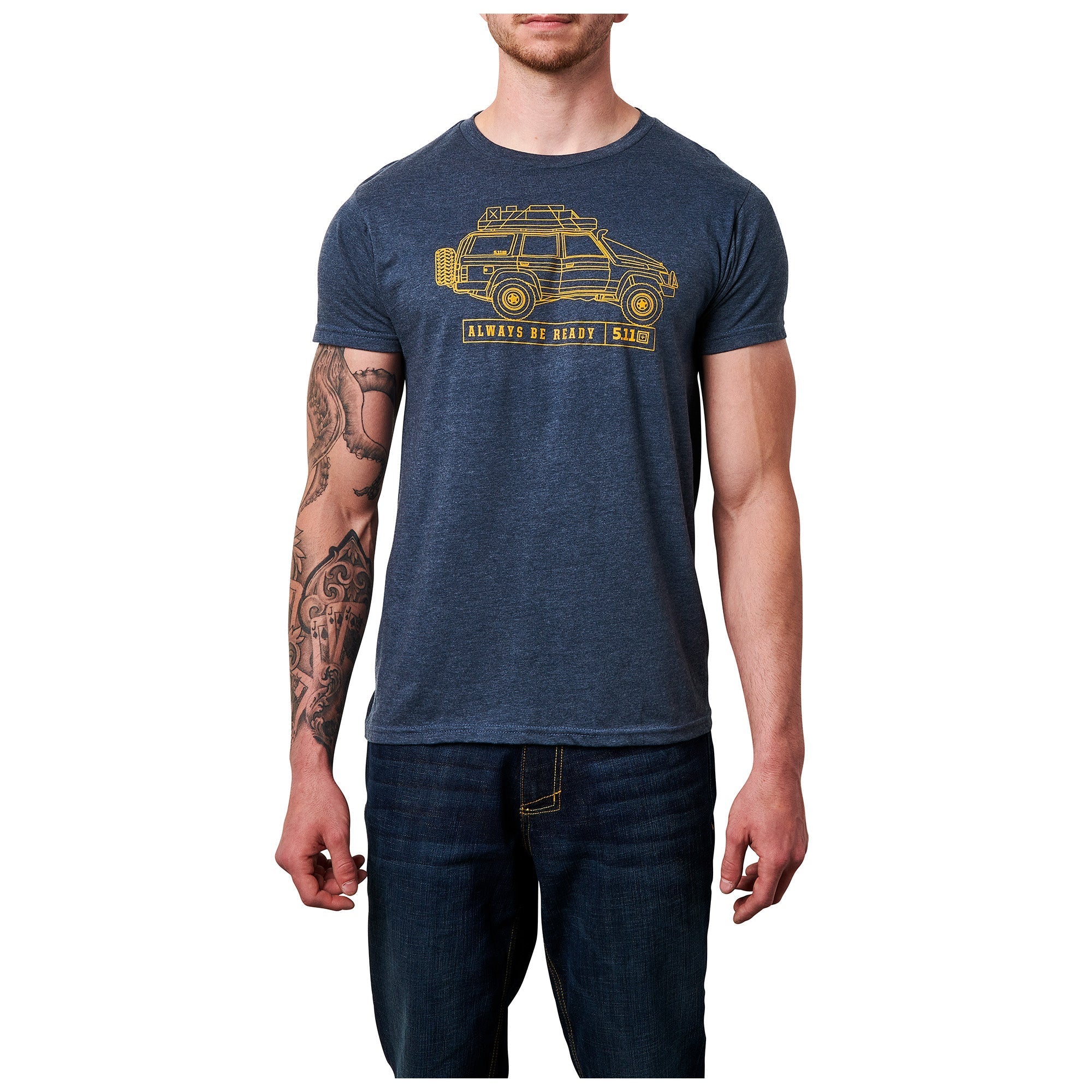 5.11 Tactical Offroad Dreamin' Tee Dark Navy Heather-Tactical Gear UK
