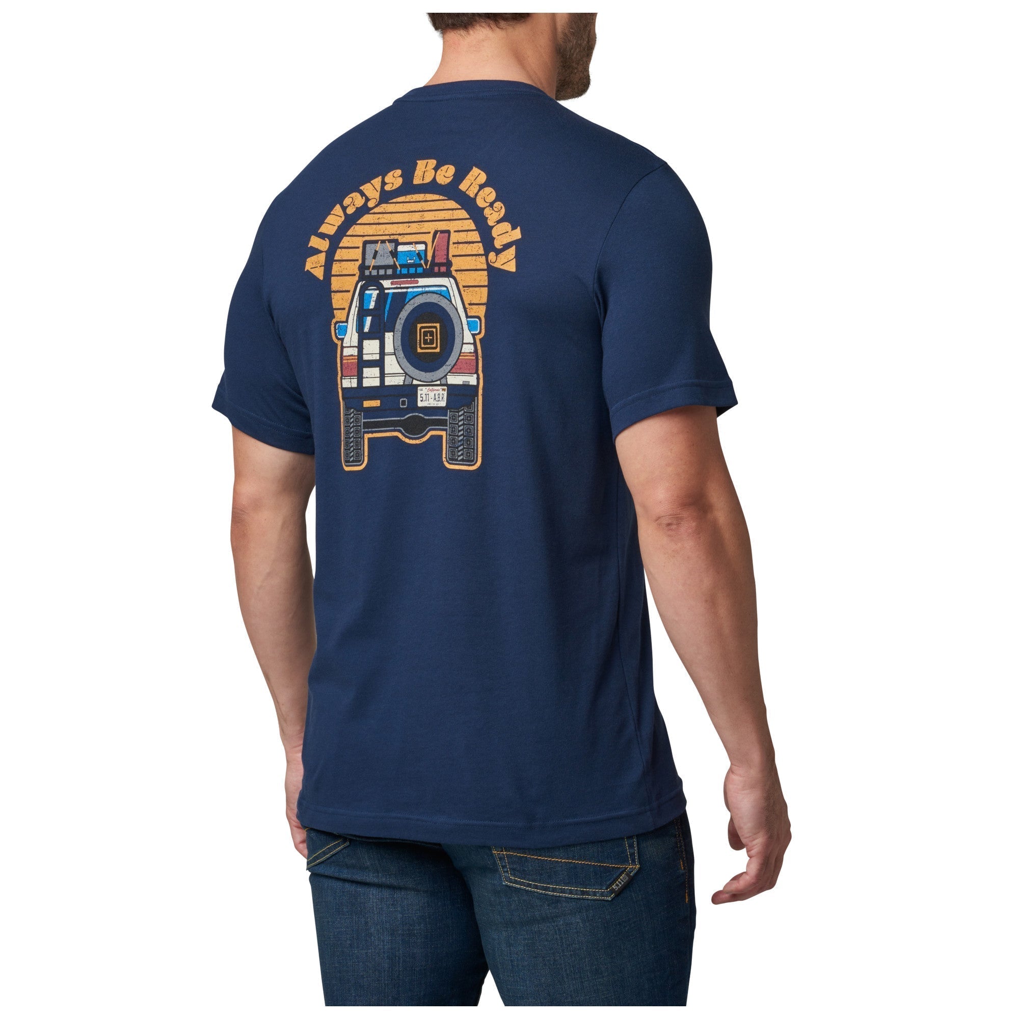 5.11 Tactical Overlander Sunset Tee Pacific Navy-Tactical Gear UK