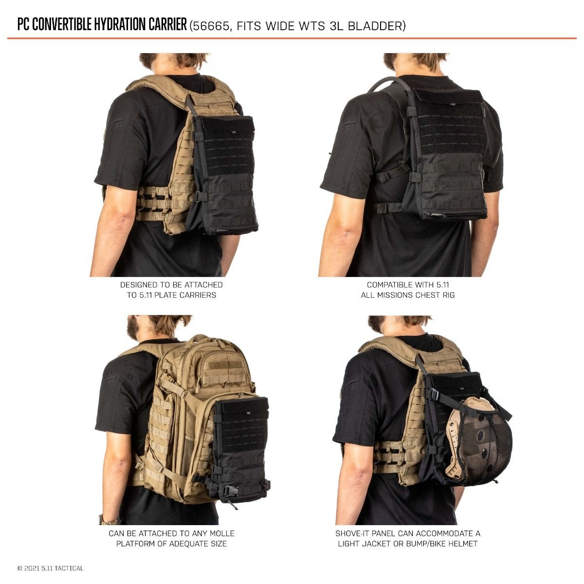 5.11 Tactical PC Convertible Hydration Carrier-Tactical Gear UK