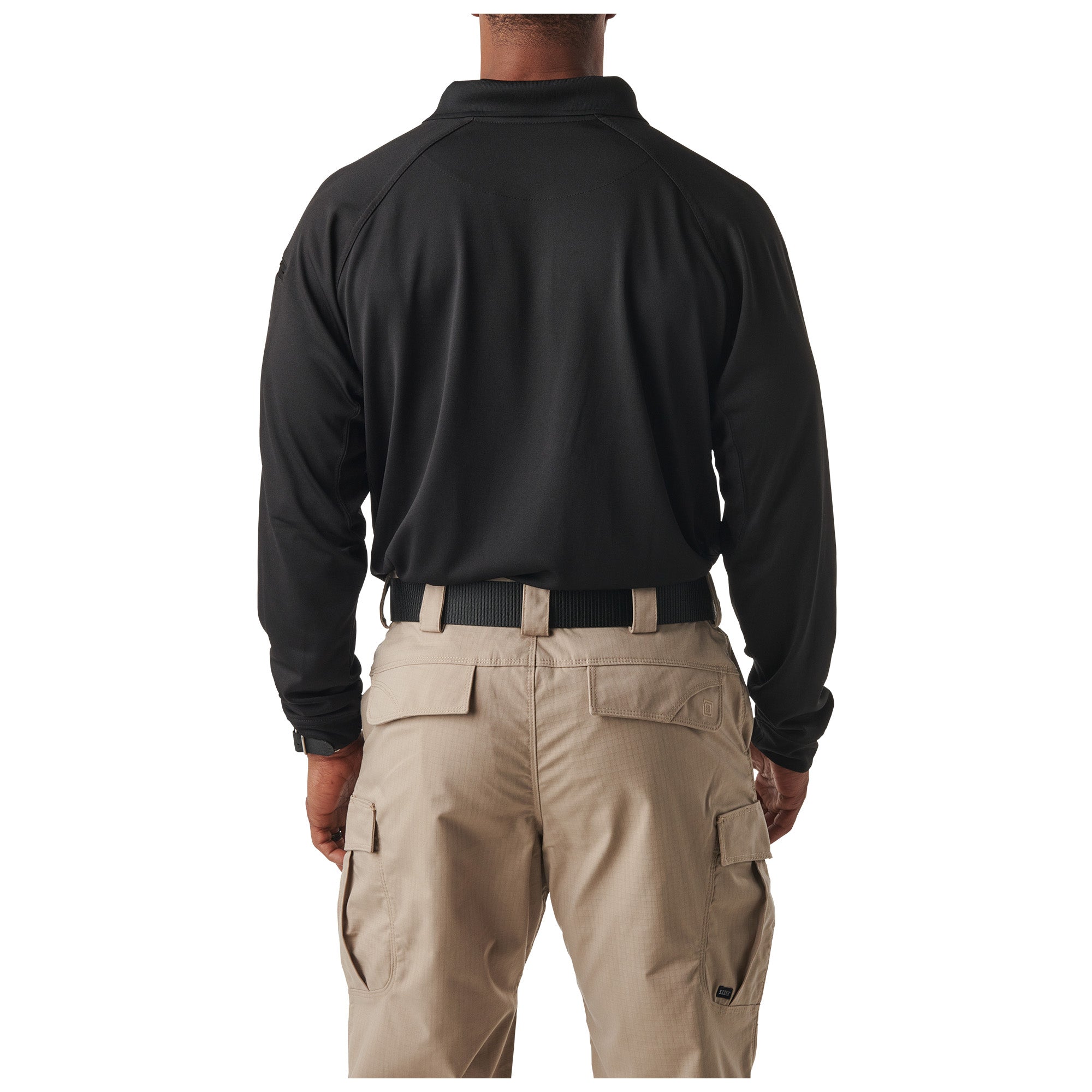 5.11 Tactical Performance Long Sleeve Polo Black-Tactical Gear UK