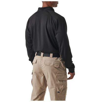 5.11 Tactical Performance Long Sleeve Polo Black-Tactical Gear UK