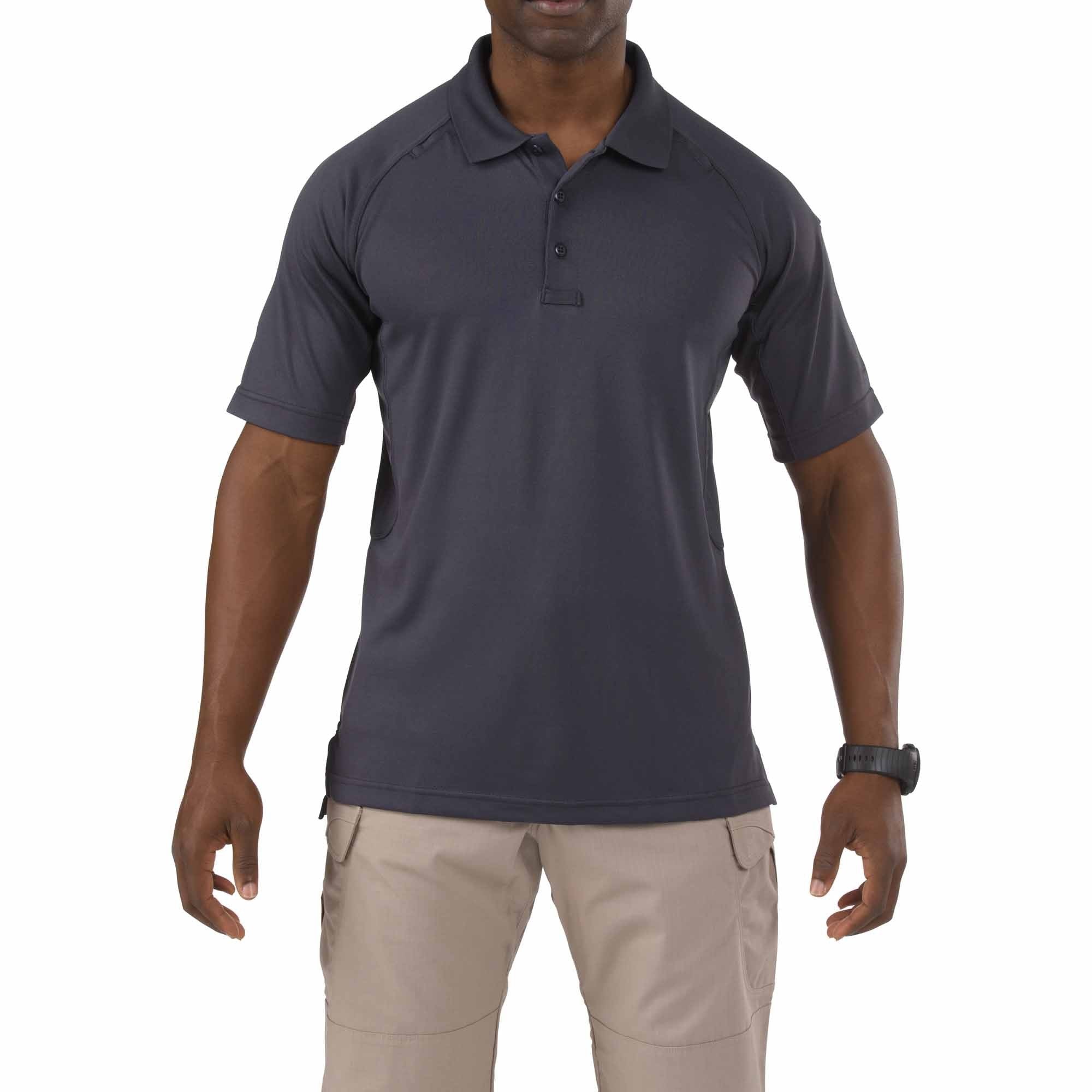 5.11 Tactical Performance Short Sleeve Polo Charcoal-Tactical Gear UK