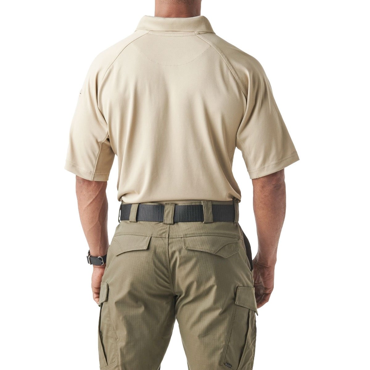 5.11 Tactical Performance Short Sleeve Polo Silver Tan-Tactical Gear UK