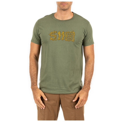 5.11 Tactical Sticks And Stones Tee Military Green-Tactical Gear UK