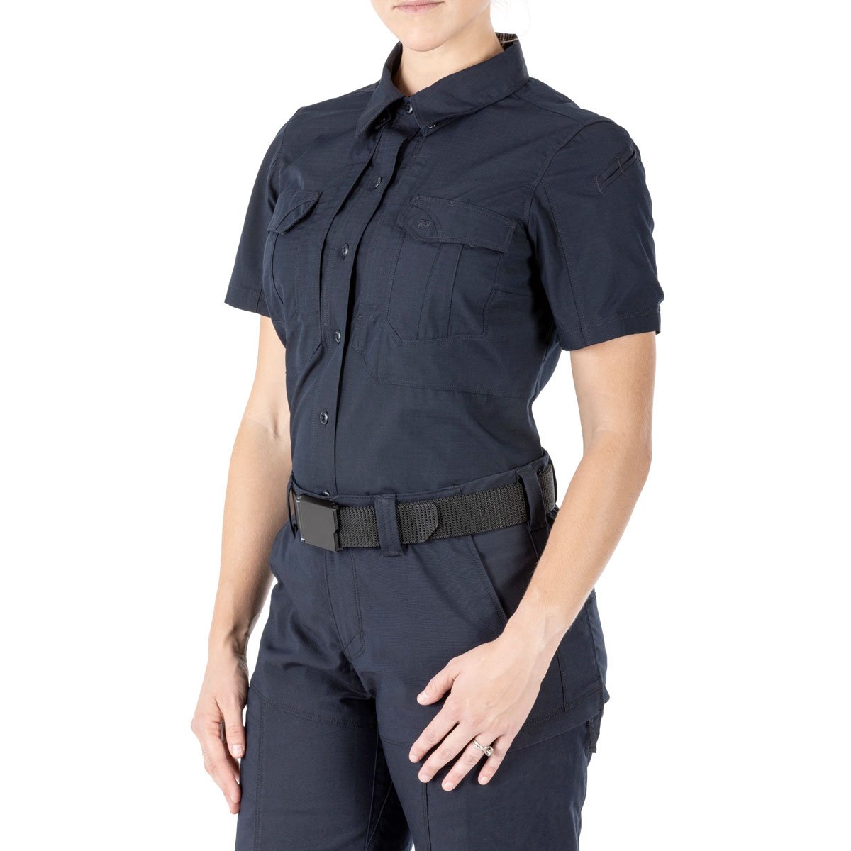 5.11 Tactical Womens Stryke Short Sleeve Shirt Dark Navy-Tactical Gear UK