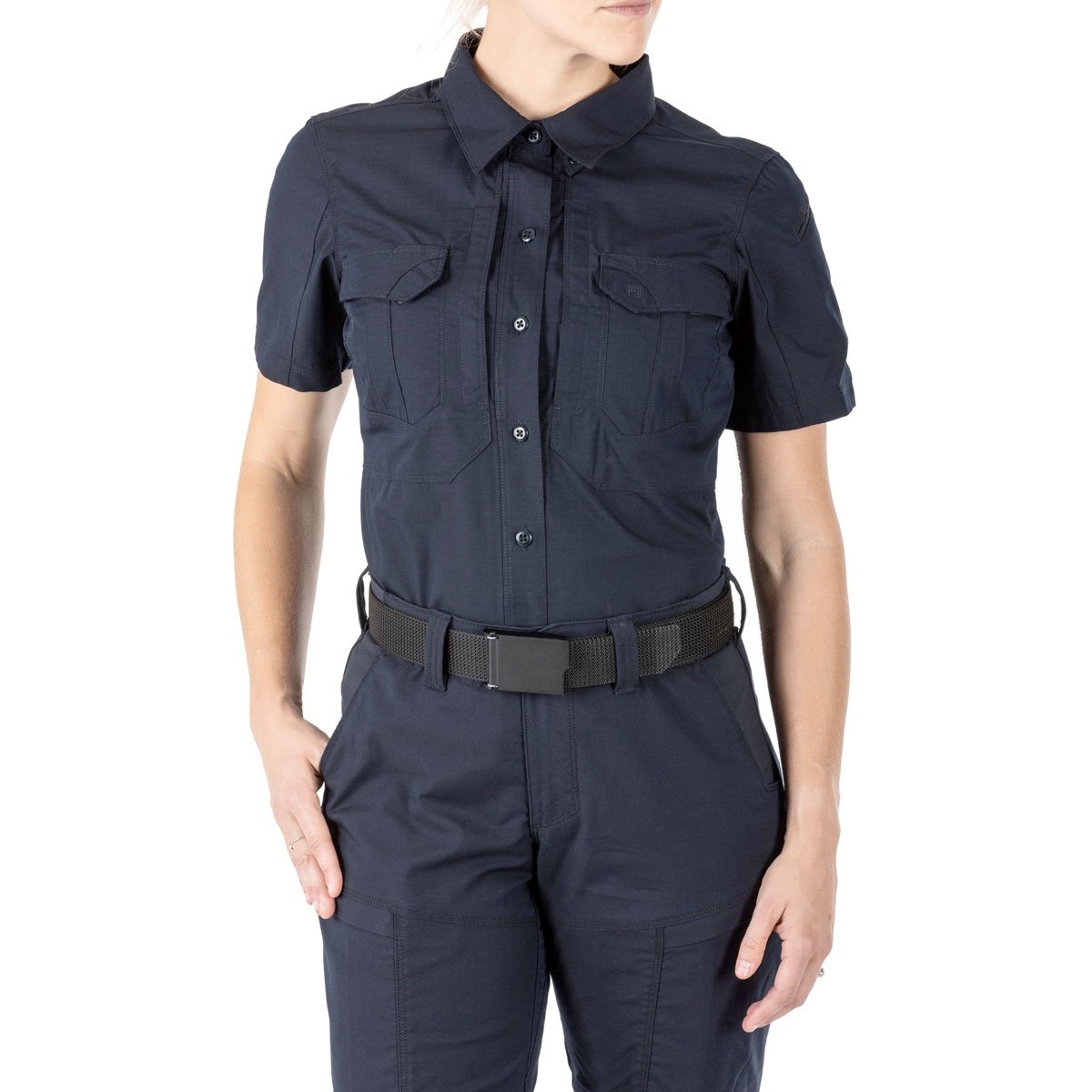 5.11 Tactical Womens Stryke Short Sleeve Shirt Dark Navy-Tactical Gear UK