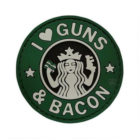 5ive Star Gear PVC Morale Patch Guns and Bacon-Tactical Gear UK