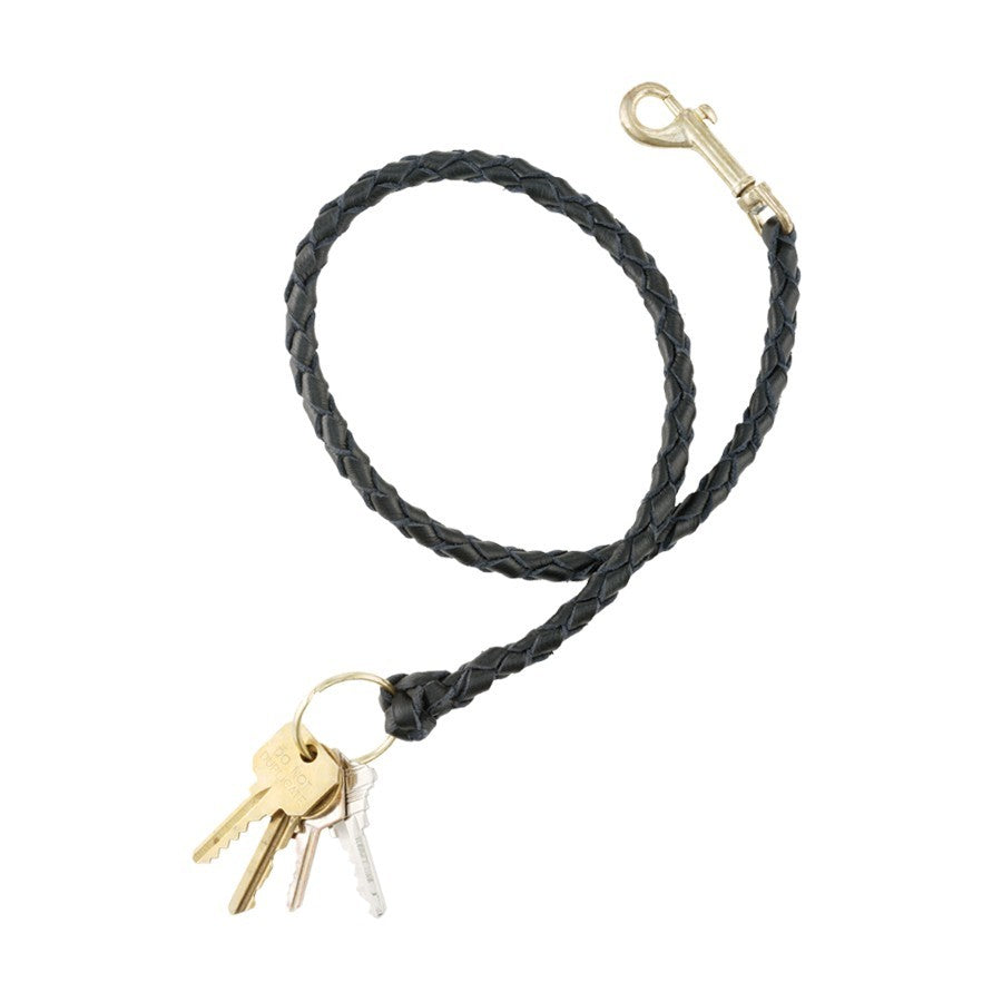 Aker Leather Jailers Leash Braided Leather Key Retainer Custom 27" Length-Tactical Gear UK