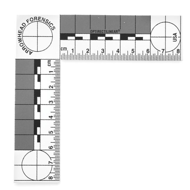 Arrowhead Forensics ABFO No. 2 Photomacrographic Scales - Plastic - White-Tactical Gear UK