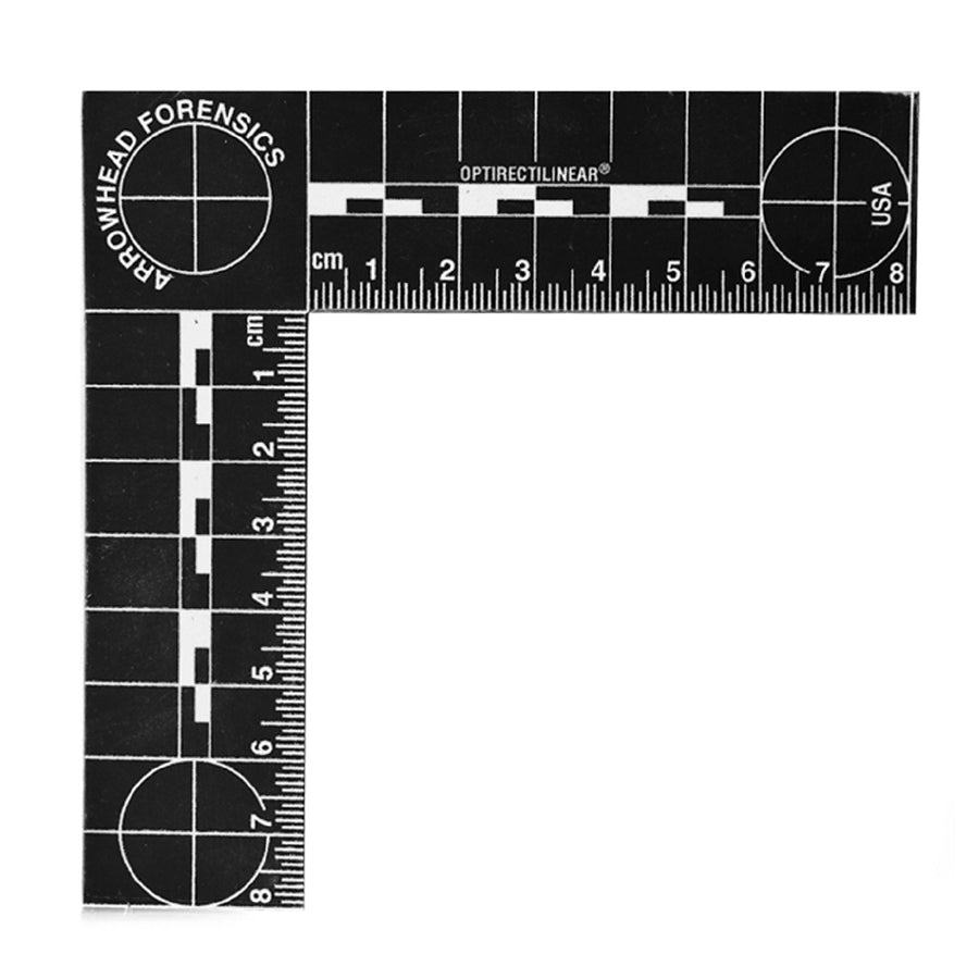 Arrowhead Forensics ABFO No.2 Photomacrographic Scale - Black-Tactical Gear UK