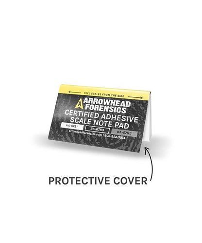Arrowhead Forensics Adhesive Certified Scale Note Pad - White - 5cm/mm - 50/pad A-6781-Tactical Gear UK