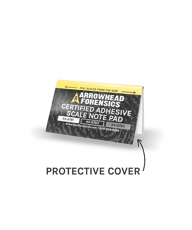 Arrowhead Forensics Adhesive Certified Scale Note Pad - White - 5cm/mm - 50/pad A-6781-Tactical Gear UK