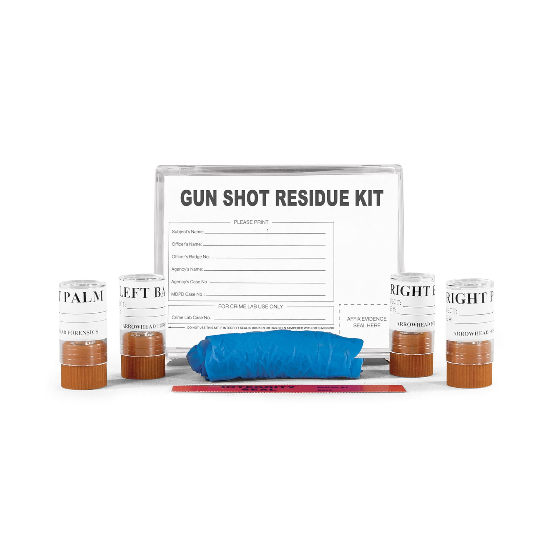 Arrowhead Forensics Gun Shot Residue Kit - 4 Stub SEM - Plastic Case-Tactical Gear UK