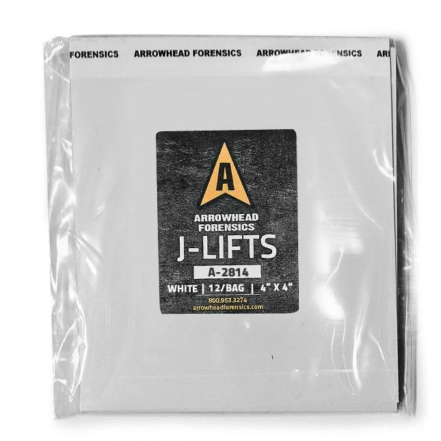 Arrowhead Forensics J-Lift Hinge Lifters - White - 4" x 4" - 12/pk-Tactical Gear UK