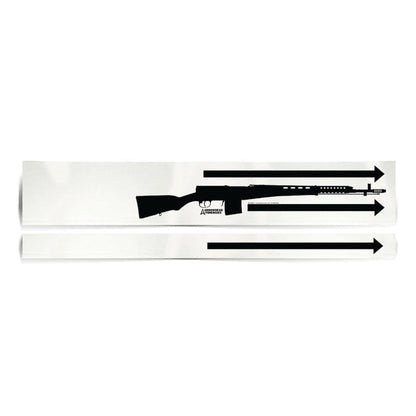 Arrowhead Forensics Printed Tie Down Large Weapons Boxes - Rifle Box - 51.5 x 9 x 3.5 inches - 25/pk-Tactical Gear UK