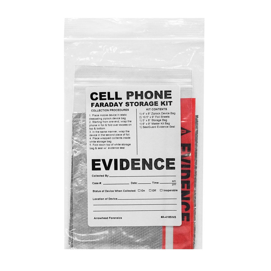 Arrowhead Forensics Small Faraday Storage Kit - 4 x 6 inches - 10/pk-Tactical Gear UK