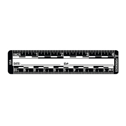 Arrowhead Forensics SureSeal Adhesive Photo Scales Black - 4"/10 cm - 200/roll-Tactical Gear UK