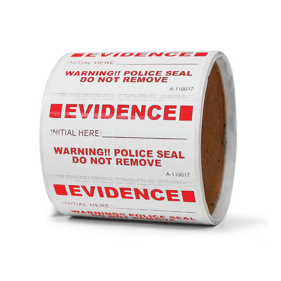 Arrowhead Forensics SureSeal Police Seals 1.5" x 3" - 100/roll-Tactical Gear UK