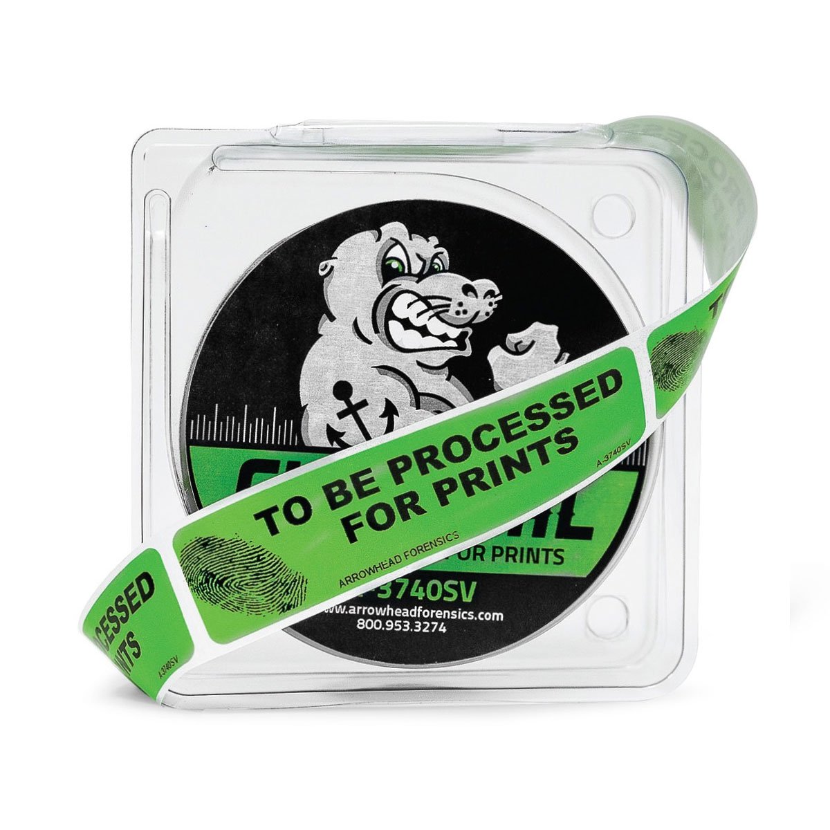 Arrowhead Forensics SureSeal To Be Processed for Prints Labels on Rolls 250 roll-Tactical Gear UK