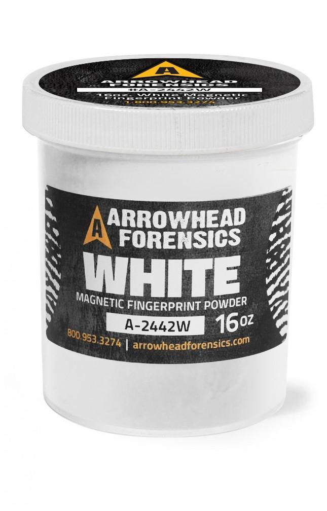Arrowhead Forensics White Magnetic Latent Fingerprint Powder - 16 oz.-Tactical Gear UK