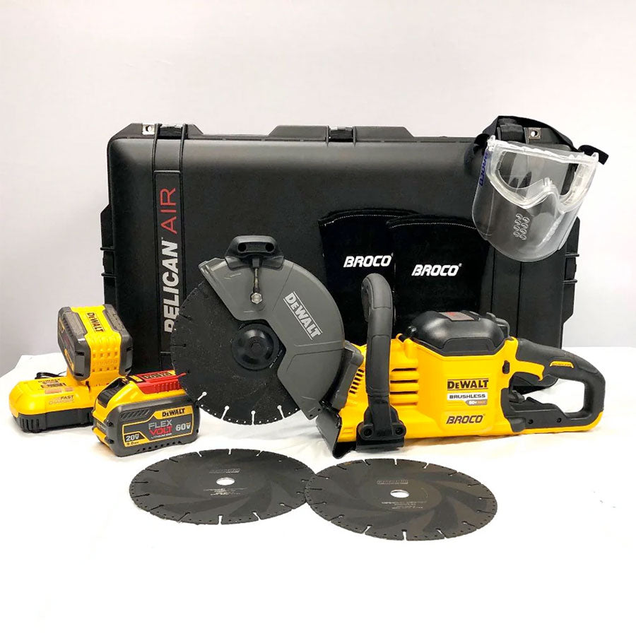 Broco 9-inch Battery Powered Cutoff Saw Kit-Tactical Gear UK
