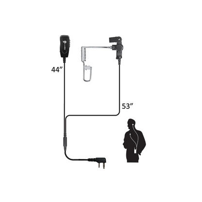 Code Red Headsets Investigator Two-Wire Microphone-Tactical Gear UK