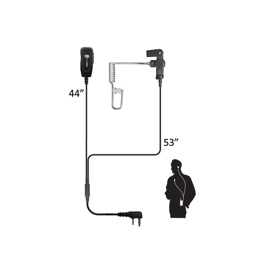 Code Red Headsets Investigator Two-Wire Microphone-Tactical Gear UK