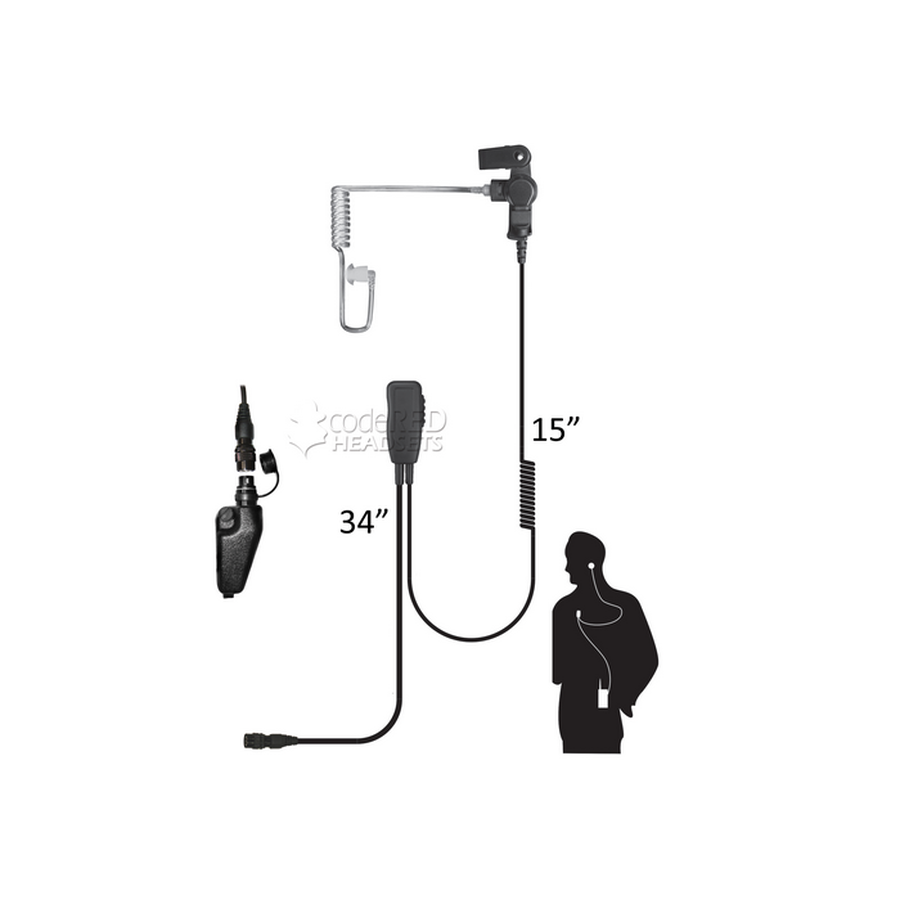 Code Red Headsets Sherlock QD Lapel Microphone-Tactical Gear UK